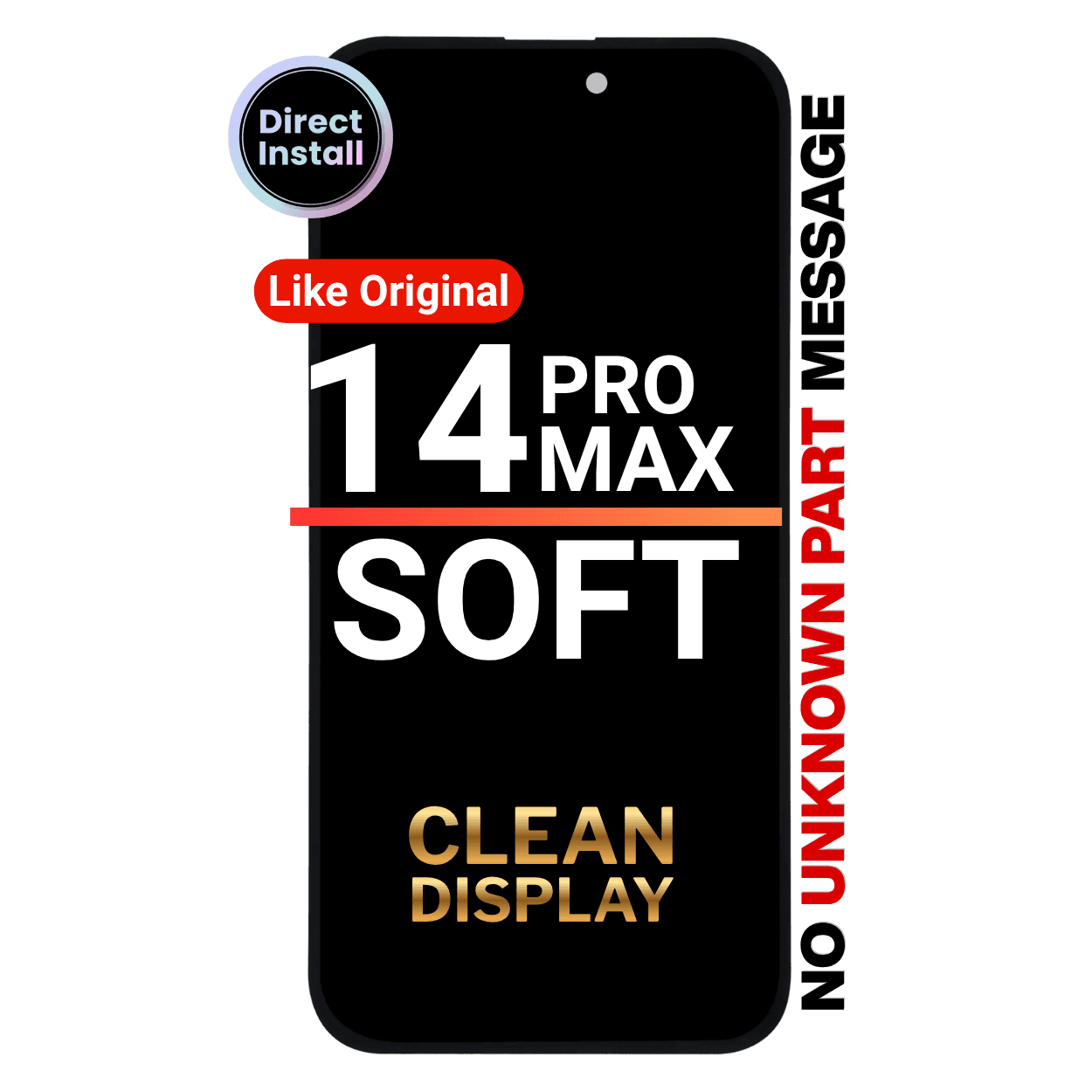 Diagnostics Soft OLED 120hz For Apple iPhone 14 Pro Max : Soft OLED