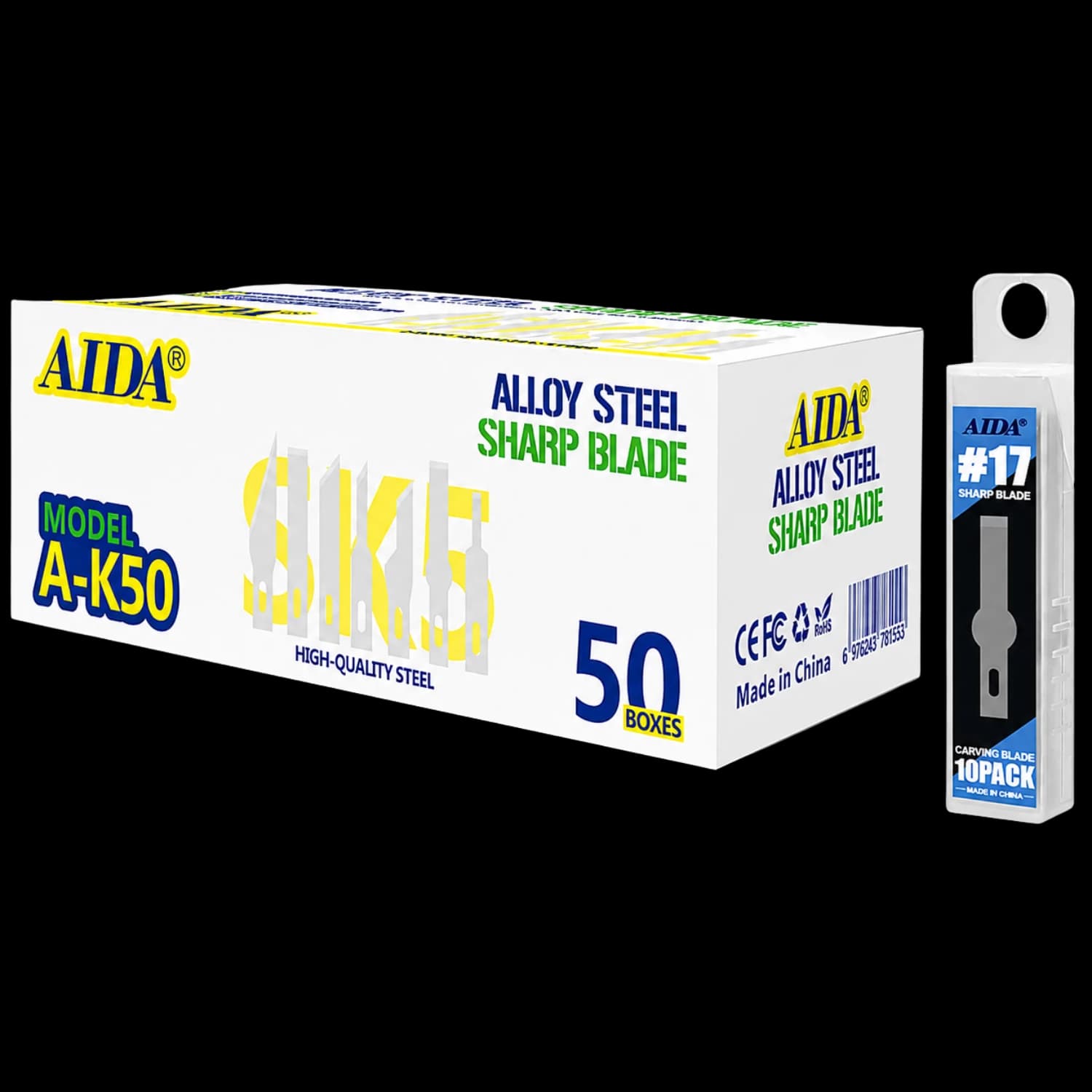 AIDA A-K50 ALLOY STEEL SHARP BLADE