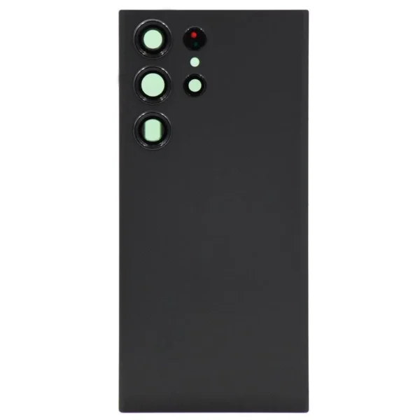 Back Glass For Samsung S23 Ultra ( Black )  : Premium
