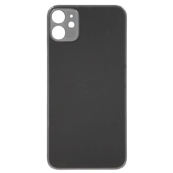 Back Glass For Apple Iphone 11 With Large Camera Hole : White