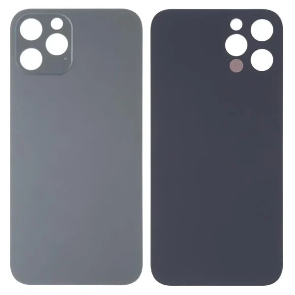 Back Glass For Apple Iphone 13 Pro With Large Camera Hole : Black