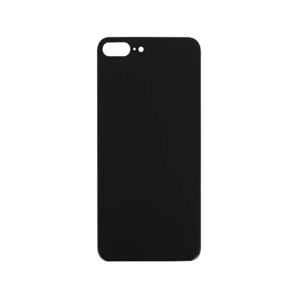Back Glass For Apple Iphone 8 Plus With Large Camera Hole : Black
