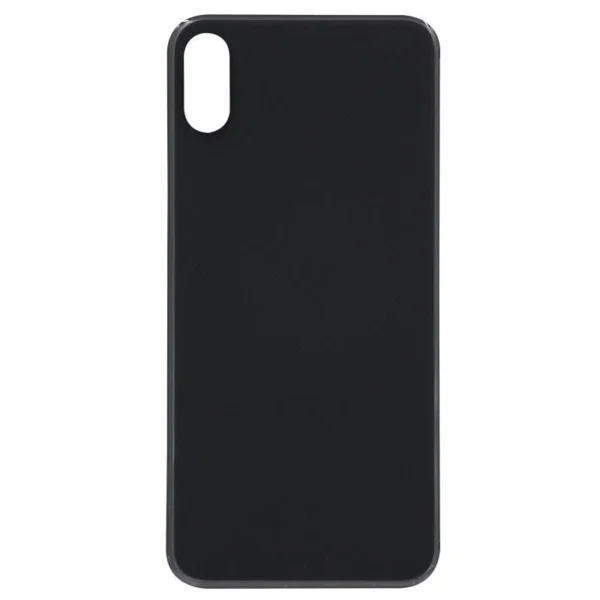 Back Glass For Apple Iphone Xs Max With Large Camera Hole : Black