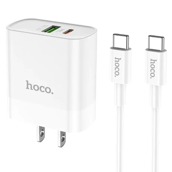 Hoco Dual Fast Charger Set 20w C80 C - C