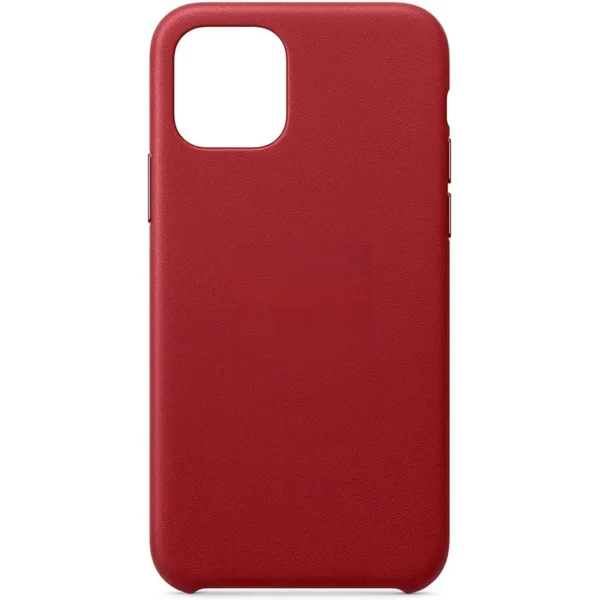 LEATHER CASE FOR IPHONE 15 PLUS - RED