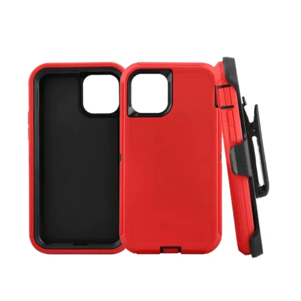 Ottr Hard Clip Case With Back Clip For Iphone 13 Pro - Red