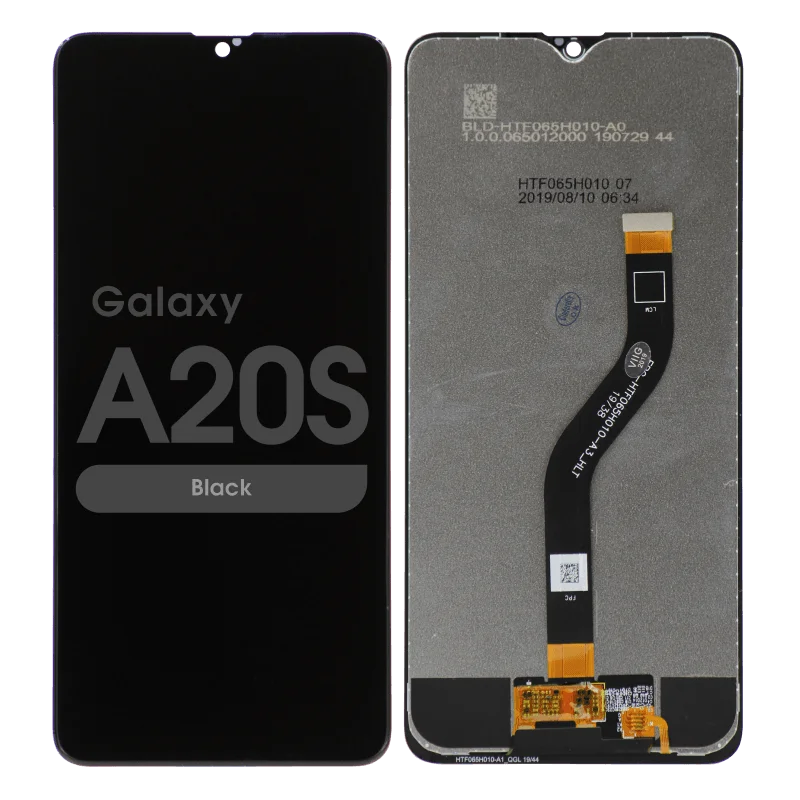 Samsung Galaxy A20s (a207 - 2019) Assembly Without Frame (black) - Oem (glass Change)