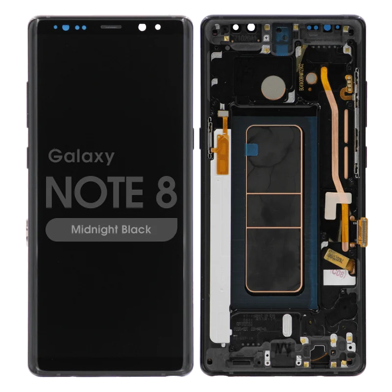 Samsung Galaxy Note 8 (n960u - 2018) Assembly With Frame (black) - Pulled (grade A)