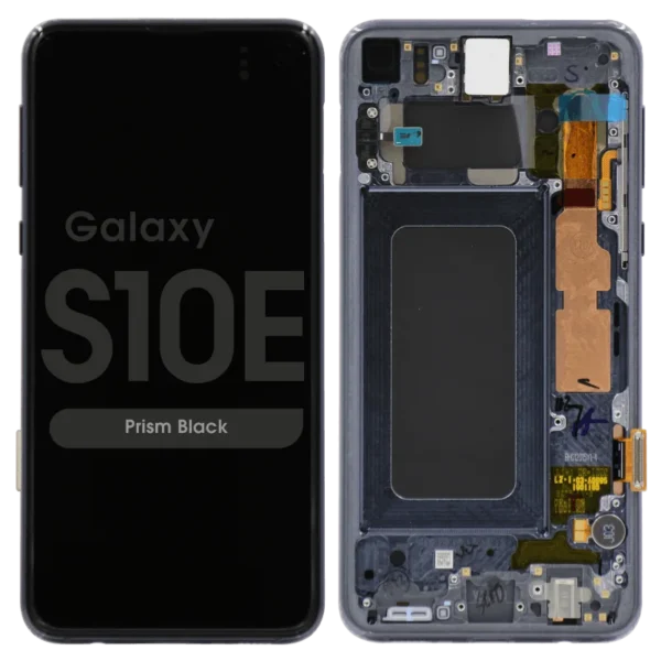 Samsung Galaxy S10e Assembly With Frame  - Pulled (a Grade) - Prism Black