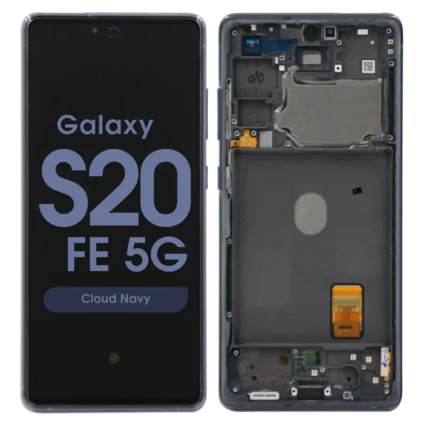Samsung Galaxy S20 Fe Assembly With Frame (cloud Navy) – Service Pack