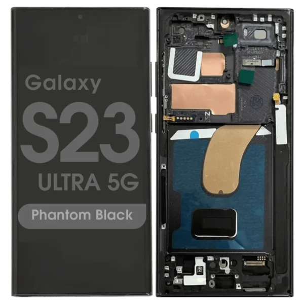 Samsung Galaxy S23 Ultra 5g Assembly With Frame - Pulled (grade C) - Phantom Black
