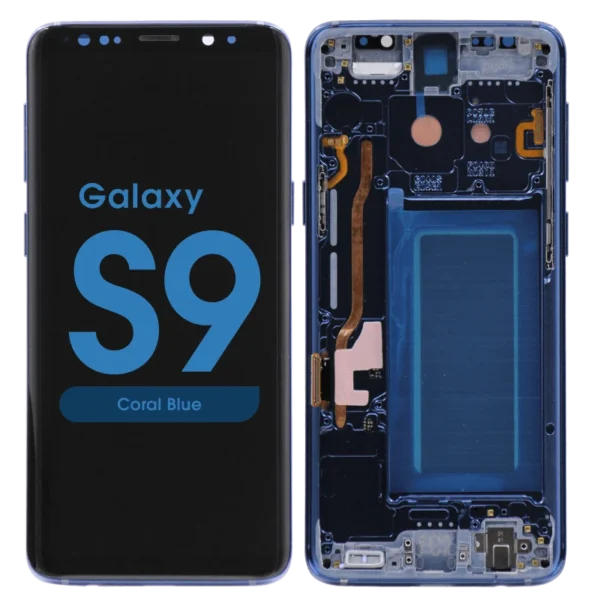 Samsung Galaxy S9 Assembly With Frame (coral Blue) – Pulled (c Grade)