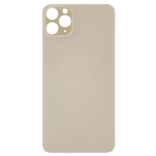 Back Glass For Apple Iphone 11 Pro Max With Large Camera Hole : Gold