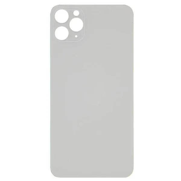 Back Glass For Apple Iphone 11 Pro Max With Large Camera Hole : White