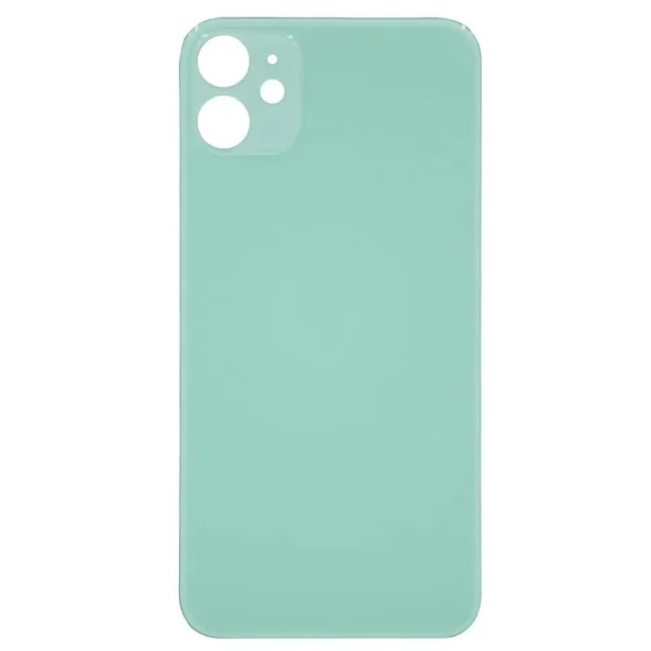 Back Glass For Apple Iphone 11 With Large Camera Hole : Green