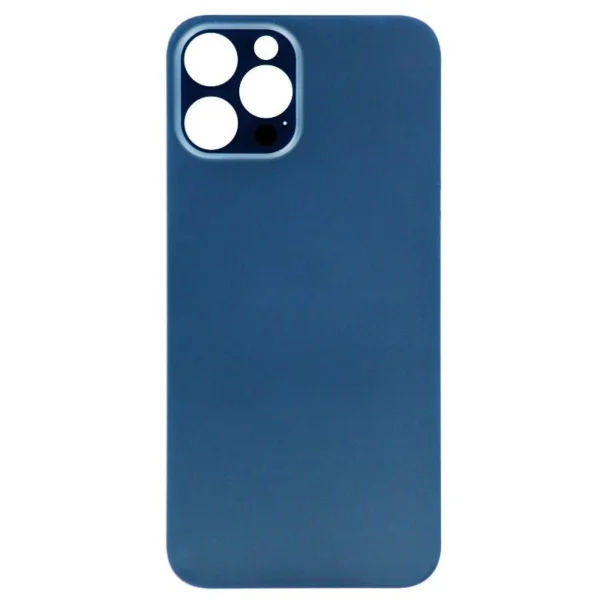 Back Glass For Apple Iphone 12 Pro Max With Large Camera Hole :  Blue