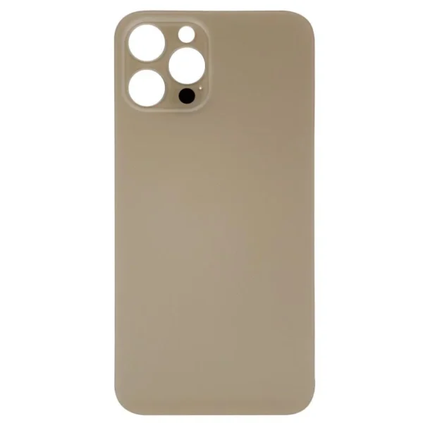 Back Glass For Apple Iphone 12 Pro Max With Large Camera Hole : Gold