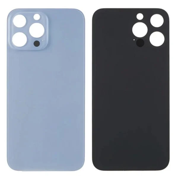 Back Glass For Apple Iphone 13 Pro With Large Camera Hole : Blue