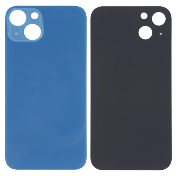 Back Glass For Apple Iphone 13 With Large Camera Hole : Blue