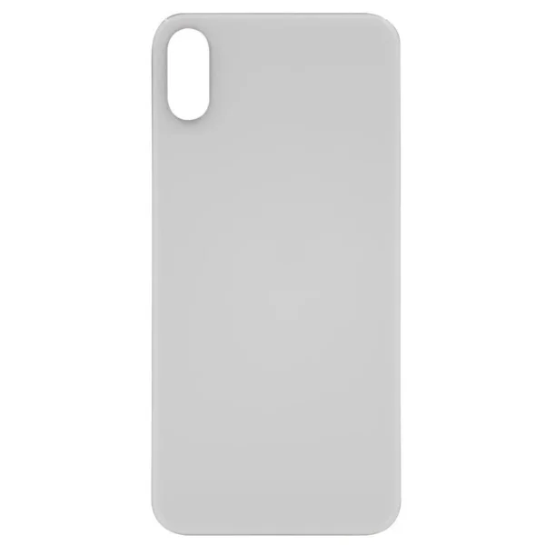 Back Glass For Apple Iphone Xs Max With Large Camera Hole : White