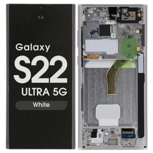 Samsung Galaxy S22 Ultra Service Pack Lcd - White