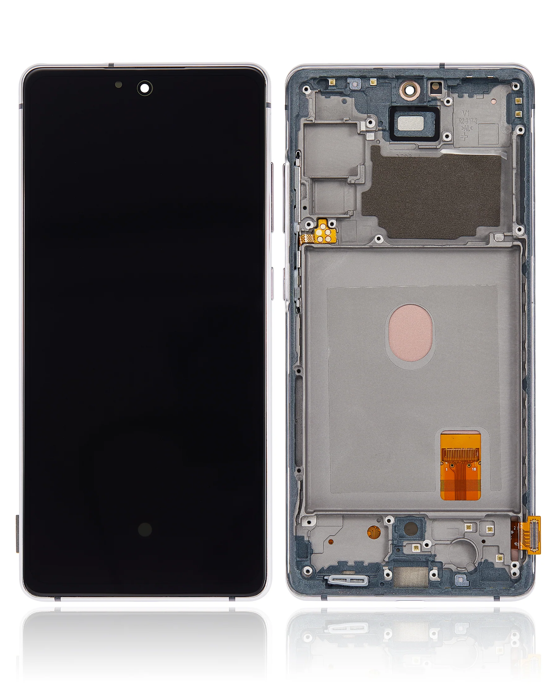 Samsung Galaxy S20 Fe 5g Assembly With Frame - Oled - Cloud White