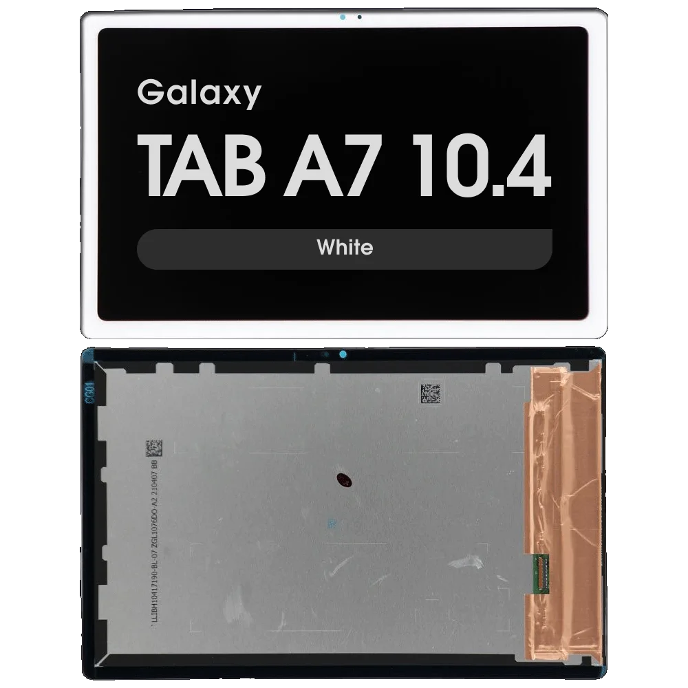 Samsung Galaxy Tab A7 – 10.4 (T505) (T500) Assembly With Frame – OEM - White