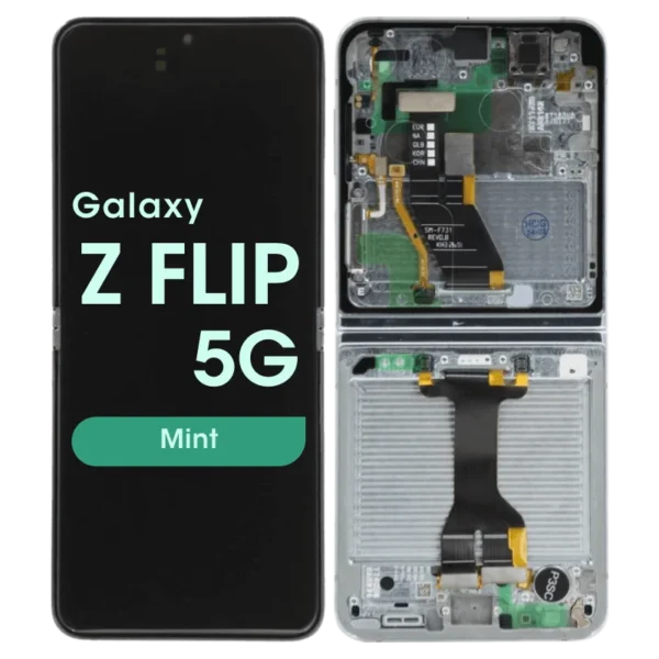 Samsung Galaxy Z Flip 3 Inner Screen Replacement - Service Pack - Green